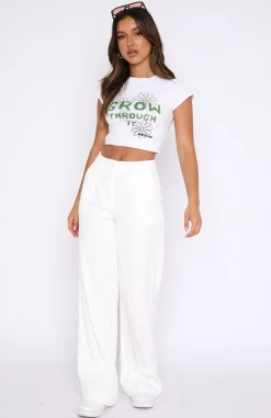 Pants | White Fox Boutique First Glimpse Pants white