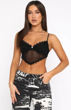 Shirts & Blouses | White Fox Boutique Follow Up Lace Crop black