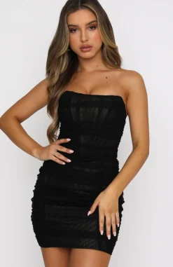 Restocked | White Fox Boutique For The Night Mini Dress black
