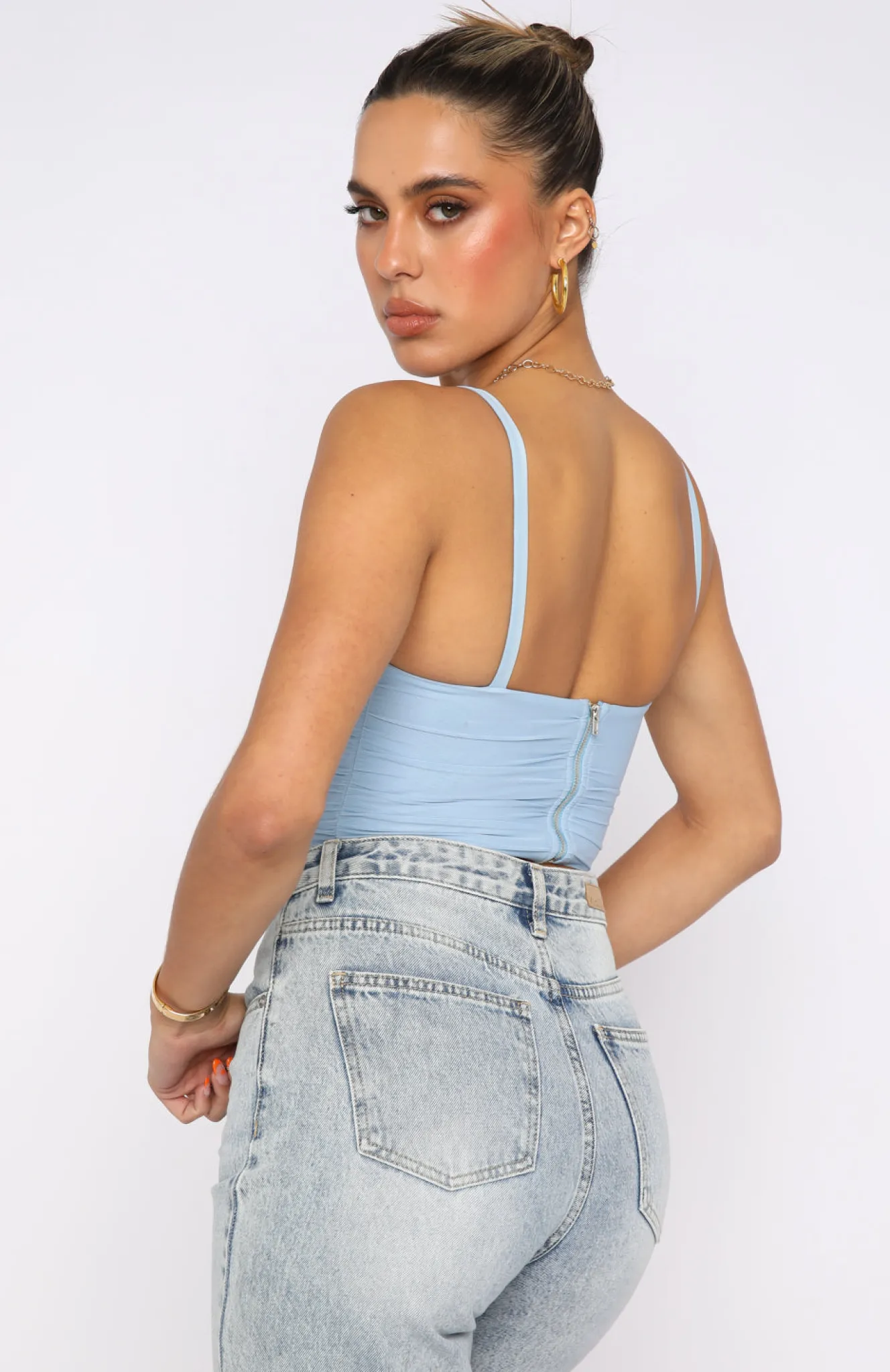 Shirts & Blouses | White Fox Boutique Forget It Bustier Dusty blue