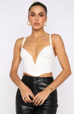 Shirts & Blouses | White Fox Boutique Forget It Bustier white