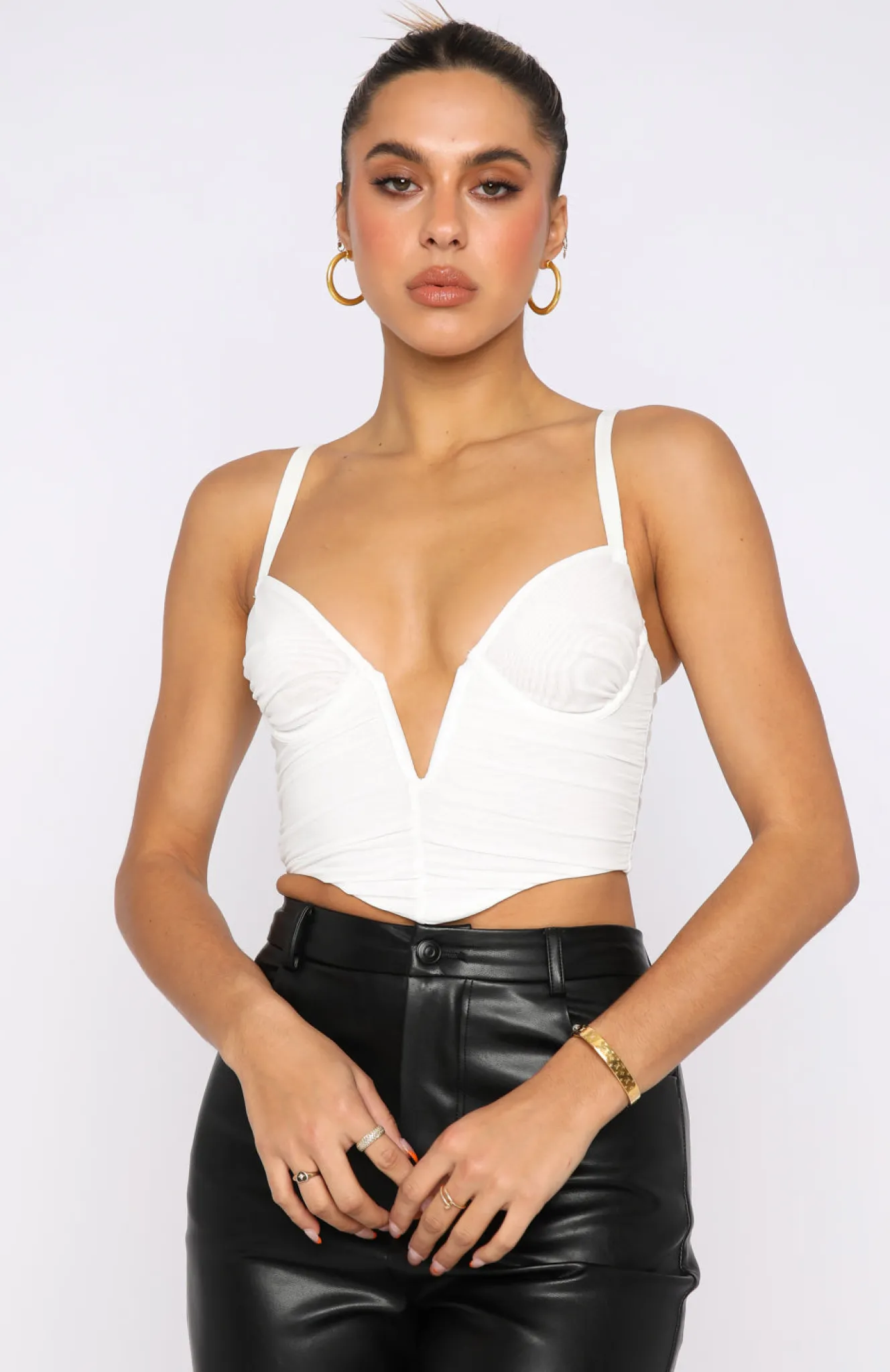 Shirts & Blouses | White Fox Boutique Forget It Bustier white