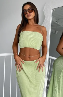 Shirts & Blouses | White Fox Boutique From The Start Crop Lime green