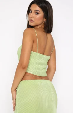 Shirts & Blouses | White Fox Boutique From The Start Crop Lime green