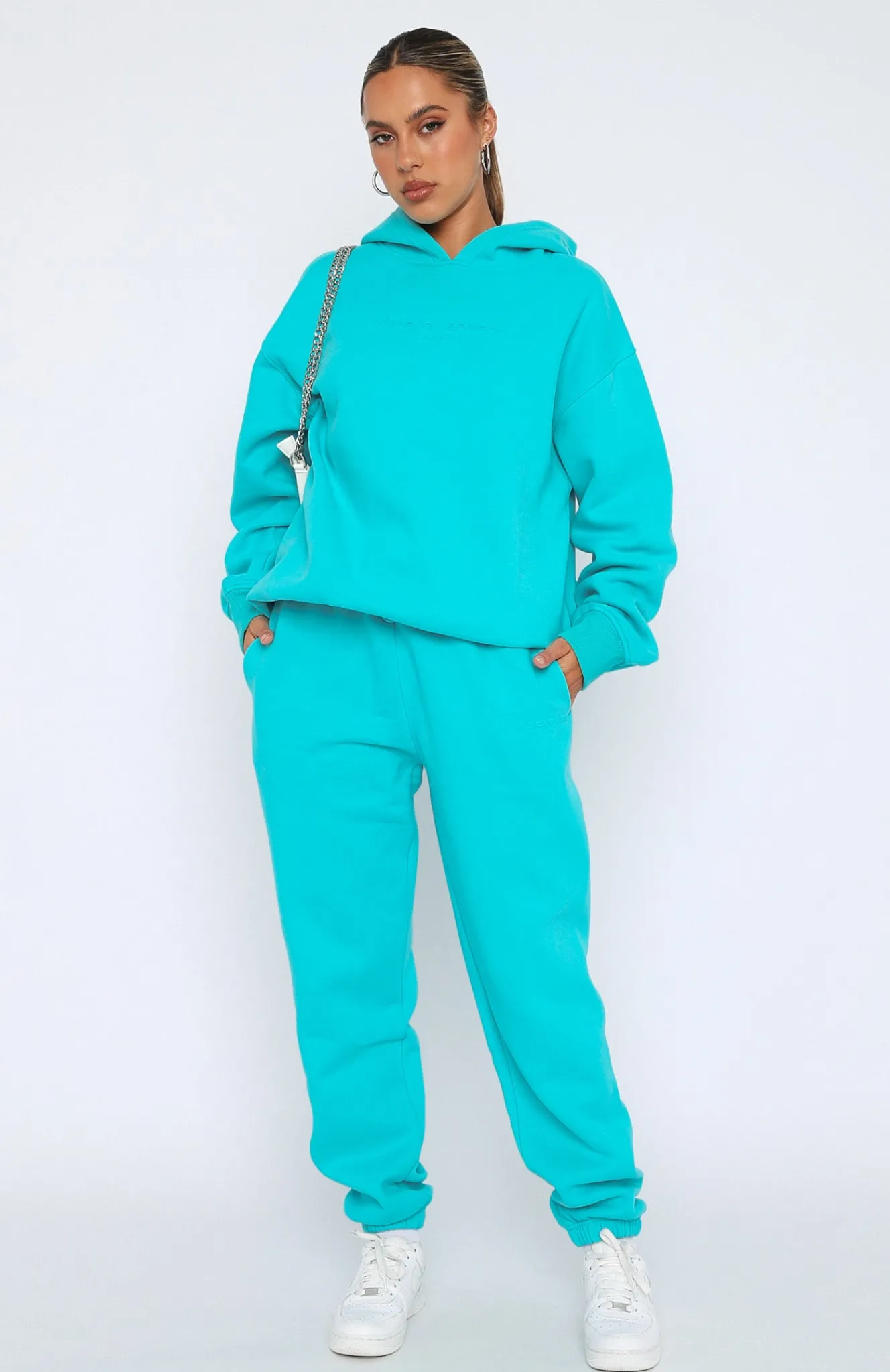 Sweatpants | White Fox Boutique Future Forward Sweatpants Arctic blue