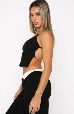 Shirts & Blouses | White Fox Boutique Game Of Chance Crop black
