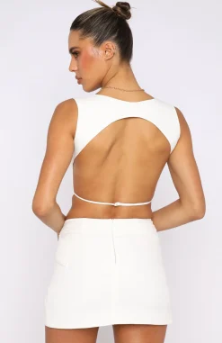 Shirts & Blouses | White Fox Boutique Get On With It Crop white