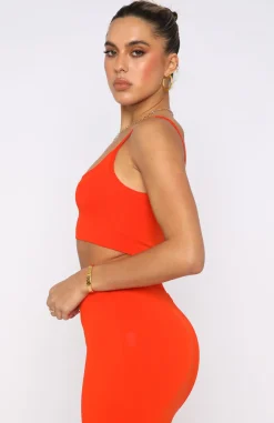 Shirts & Blouses | White Fox Boutique Get The Feeling Crop orange