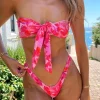 Bikini Tops | White Fox Boutique Girls Trip Bikini Top Rose Et Rouge Print pink