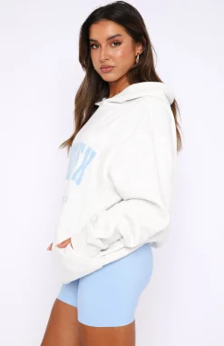Jackets & Blazers | White Fox Boutique Give It Away Oversized Hoodie Marle grey