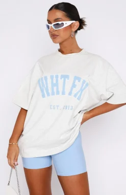 Shirts & Blouses | White Fox Boutique Give It Away Oversized Tee Marle grey