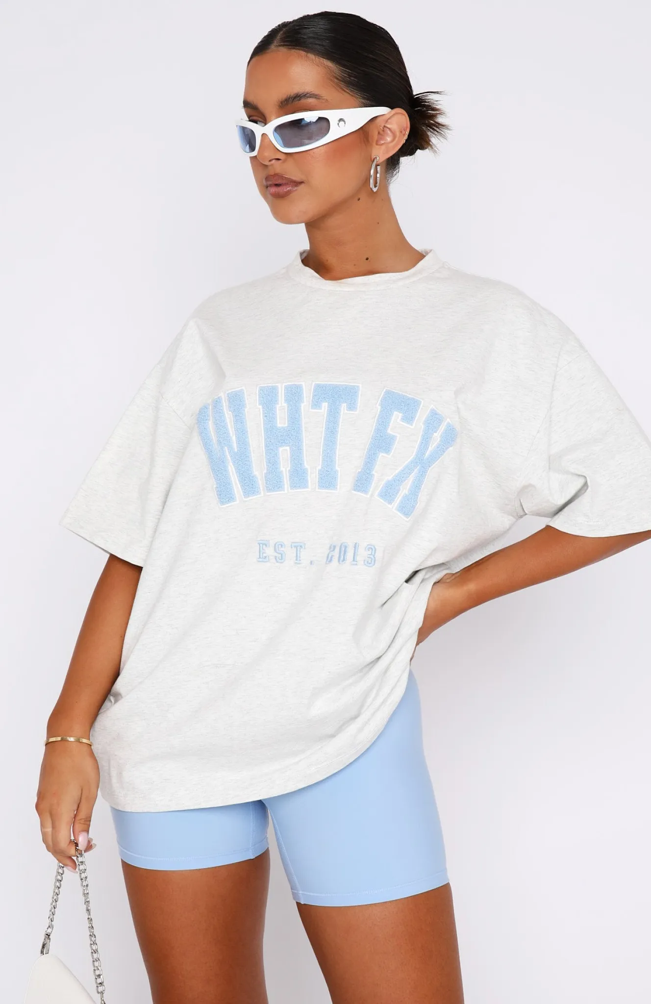Shirts & Blouses | White Fox Boutique Give It Away Oversized Tee Marle grey