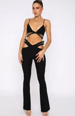 Pants | White Fox Boutique Give Me Space Pants black