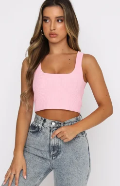 Shirts & Blouses | White Fox Boutique Give Notice Crop pink