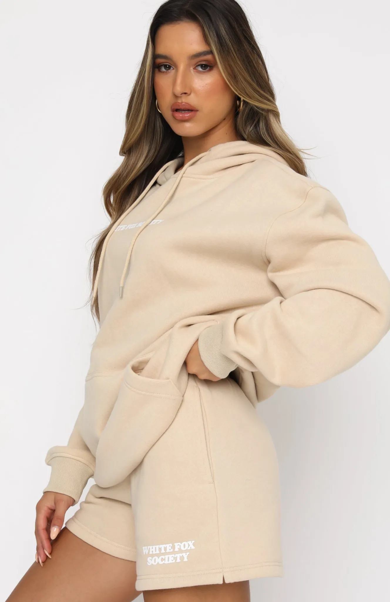 Jackets & Blazers | White Fox Boutique Go Bold Hoodie Sand nude