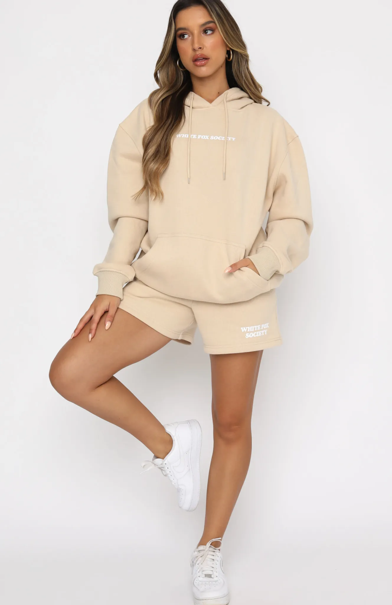 Jackets & Blazers | White Fox Boutique Go Bold Hoodie Sand nude
