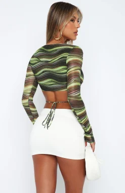 Shirts & Blouses | White Fox Boutique Going Crazy Long Sleeve Top green
