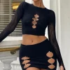 Restocked | White Fox Boutique Going Places Mini Skirt black
