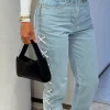 Denim | White Fox Boutique Going With The Flow Jeans Wash blue