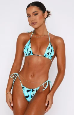 Bikini Tops | White Fox Boutique Golden Hour Bikini Top Arctic Geo blue