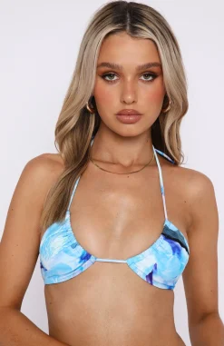 Bikini Tops | White Fox Boutique Golden Hour Bikini Top Haze blue