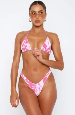 Bikini Tops | White Fox Boutique Golden Hour Bikini Top Magenta Melt pink