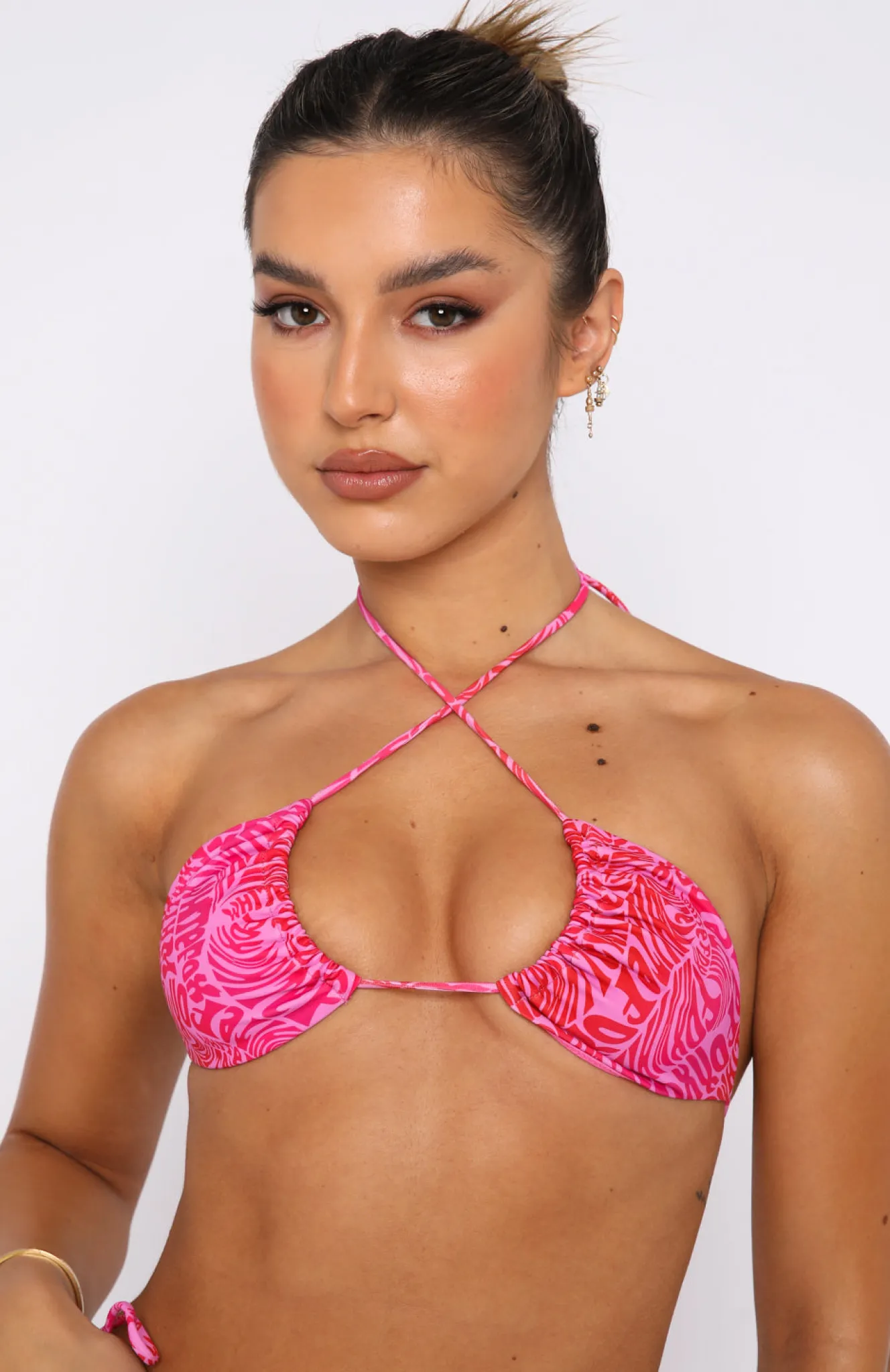Bikini Tops | White Fox Boutique Golden Hour Bikini Top Retro Revival pink