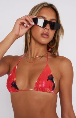 Bikini Tops | White Fox Boutique Golden Hour Bikini Top Rouge red
