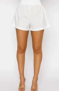 Shorts | White Fox Boutique Golden Sunset Shorts white