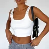 Shirts & Blouses | White Fox Boutique Good Choices Ribbed Crop white