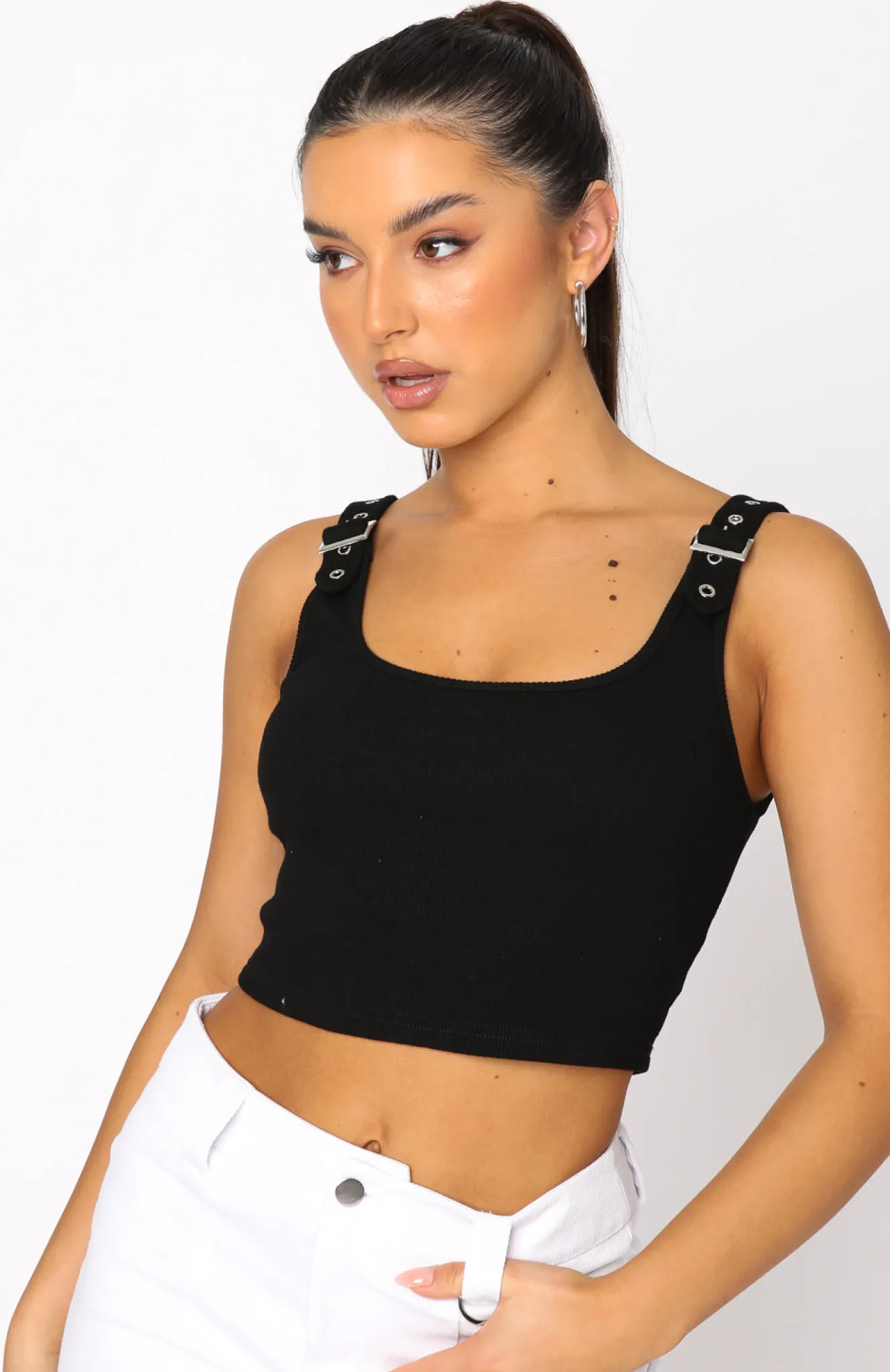 Shirts & Blouses | White Fox Boutique Good Choices Ribbed Crop black