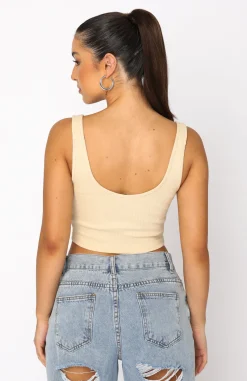 Shirts & Blouses | White Fox Boutique Good Choices Ribbed Crop Oatmeal nude