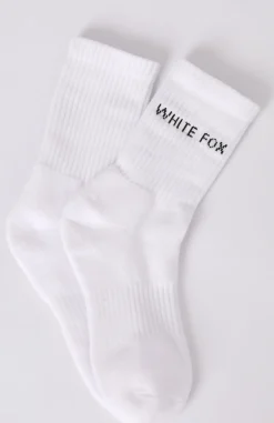 Restocked | White Fox Boutique Good To Go Socks white