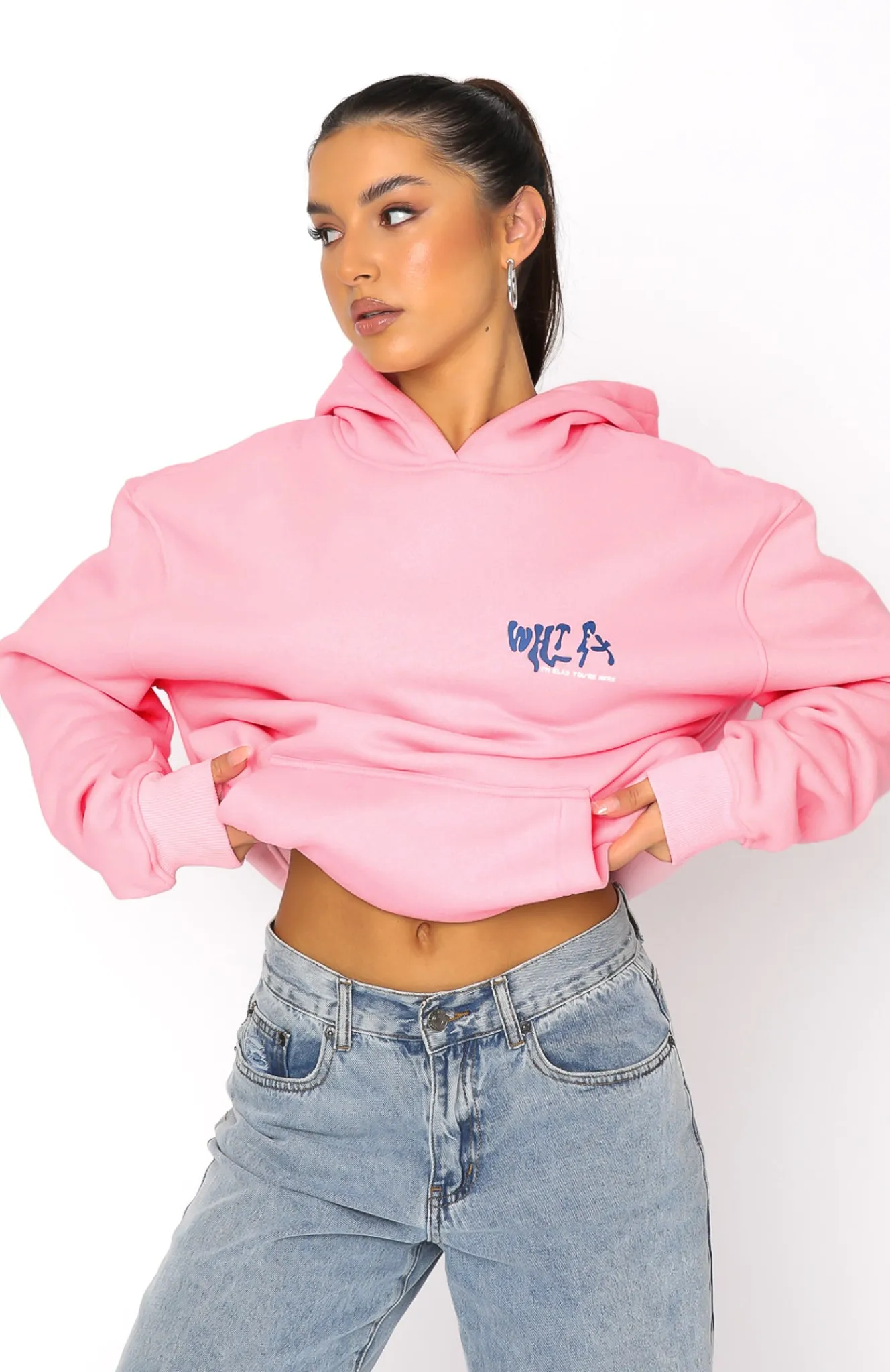 Jackets & Blazers | White Fox Boutique Happy Place Hoodie pink