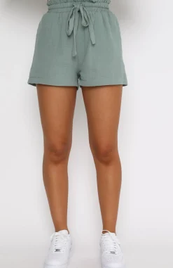 Shorts | White Fox Boutique Hard To Handle Shorts Sage green