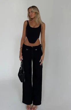 Pants | White Fox Boutique Headsprung Cargo Pants black