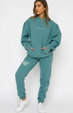 Jackets & Blazers | White Fox Boutique Heartbreak Hotel Hoodie Teal green
