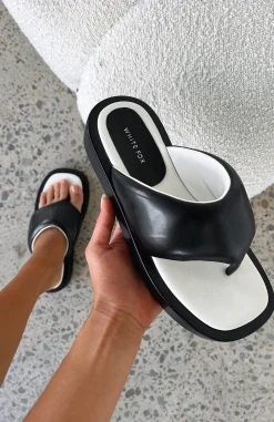 Slides | White Fox Boutique Henrietta Slides black
