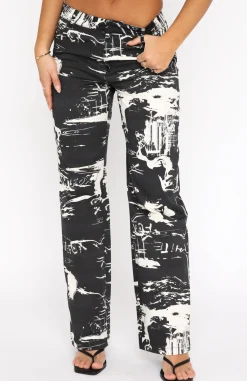 Pants | White Fox Boutique Here To Stay Pants Dice black