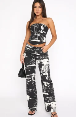 Pants | White Fox Boutique Here To Stay Pants Dice black