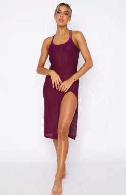Resort Wear | White Fox Boutique Hidden Secret Midi Dress purple