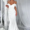 Formal Dresses | White Fox Boutique High Class Satin Maxi Dress Ivory white