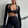 Sports Bras & Crops | White Fox Boutique High Definition Sports Bra black