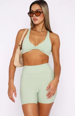 Sports Bras & Crops | White Fox Boutique High Definition Sports Bra Sage green