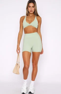 Sports Bras & Crops | White Fox Boutique High Definition Sports Bra Sage green