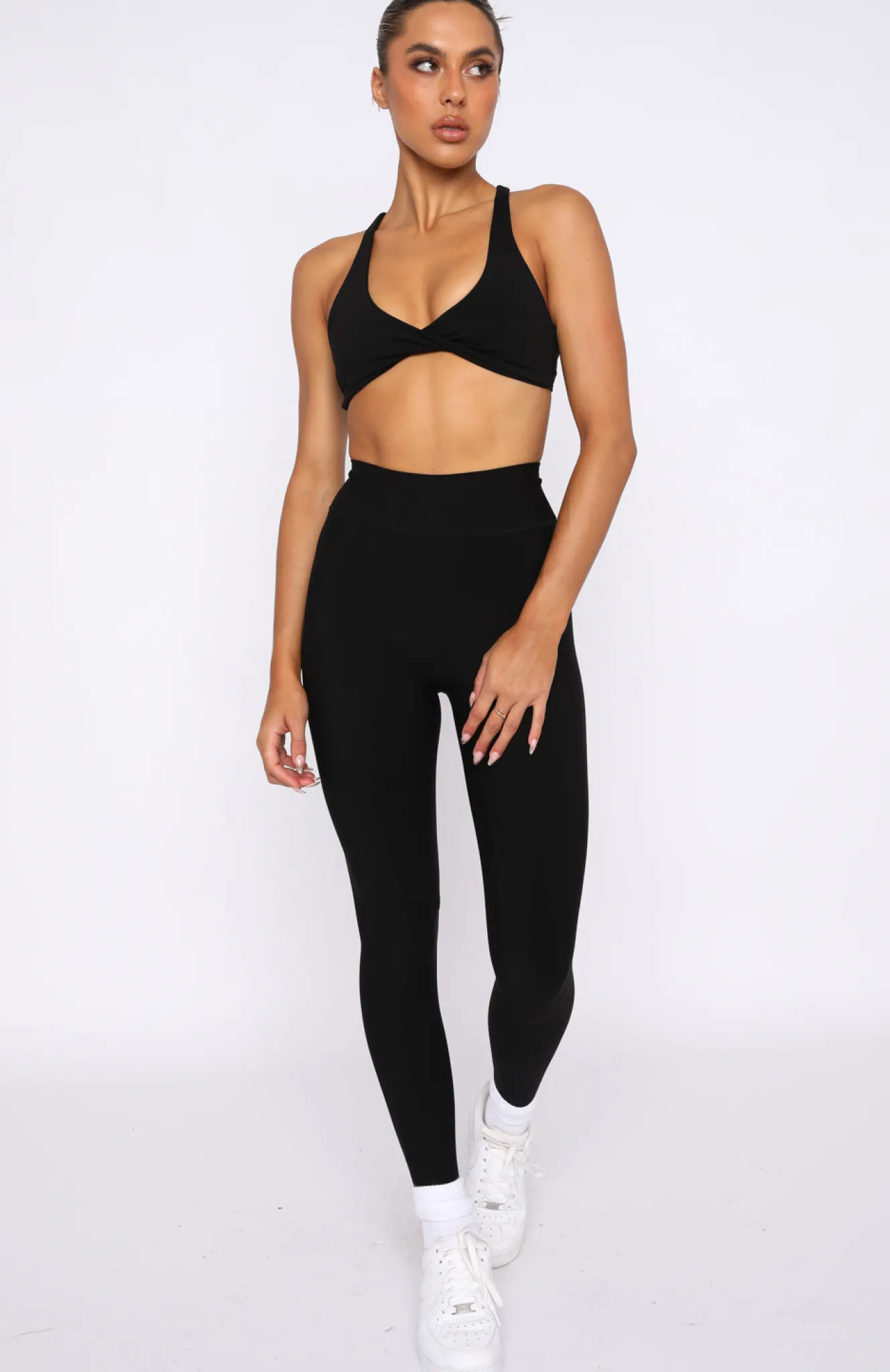 Sports Bras & Crops | White Fox Boutique High Definition Sports Bra black