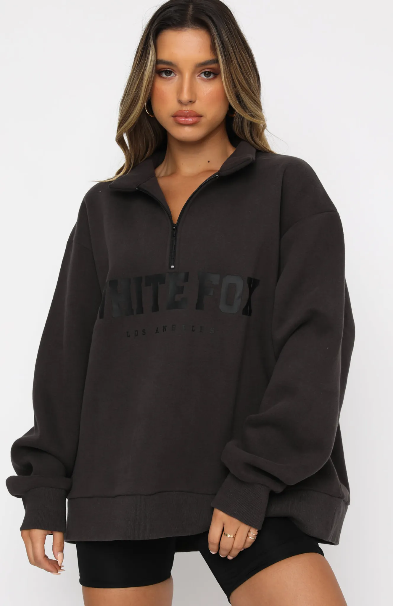 Jackets & Blazers | White Fox Boutique High Standard Zip Front Sweater Shadow grey