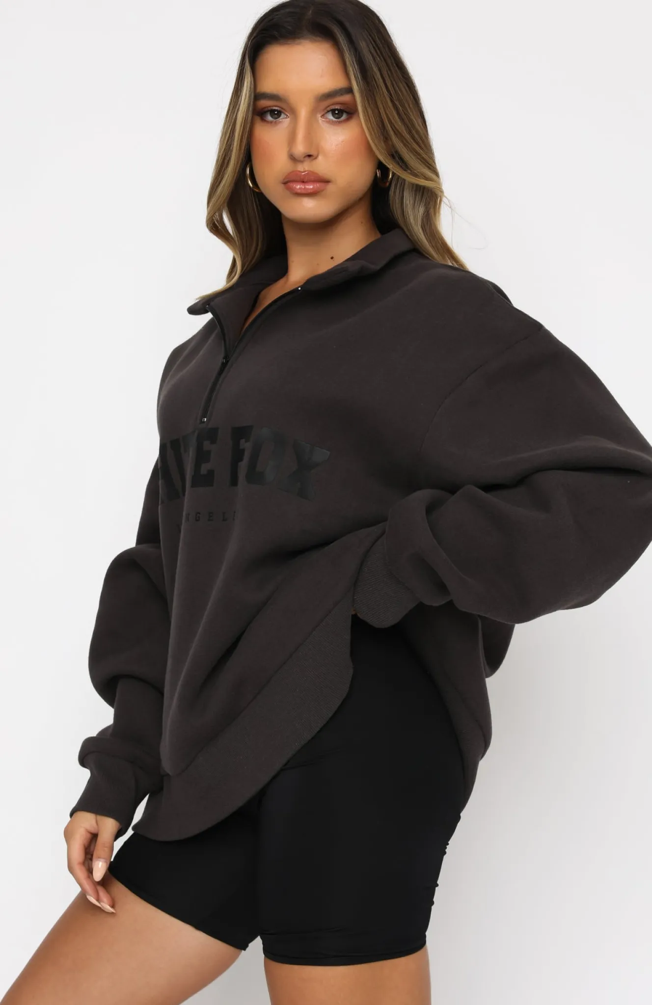 Jackets & Blazers | White Fox Boutique High Standard Zip Front Sweater Shadow grey