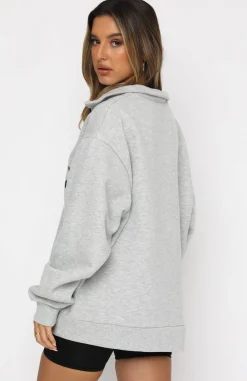 Jackets & Blazers | White Fox Boutique High Standard Zip Front Sweater Marle grey