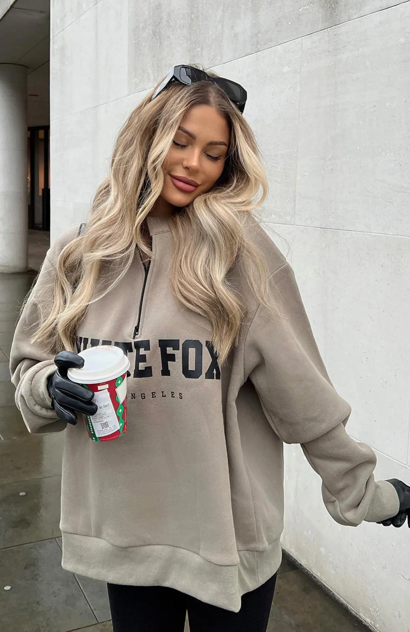Jackets & Blazers | White Fox Boutique High Standard Zip Front Sweater Mocha brown